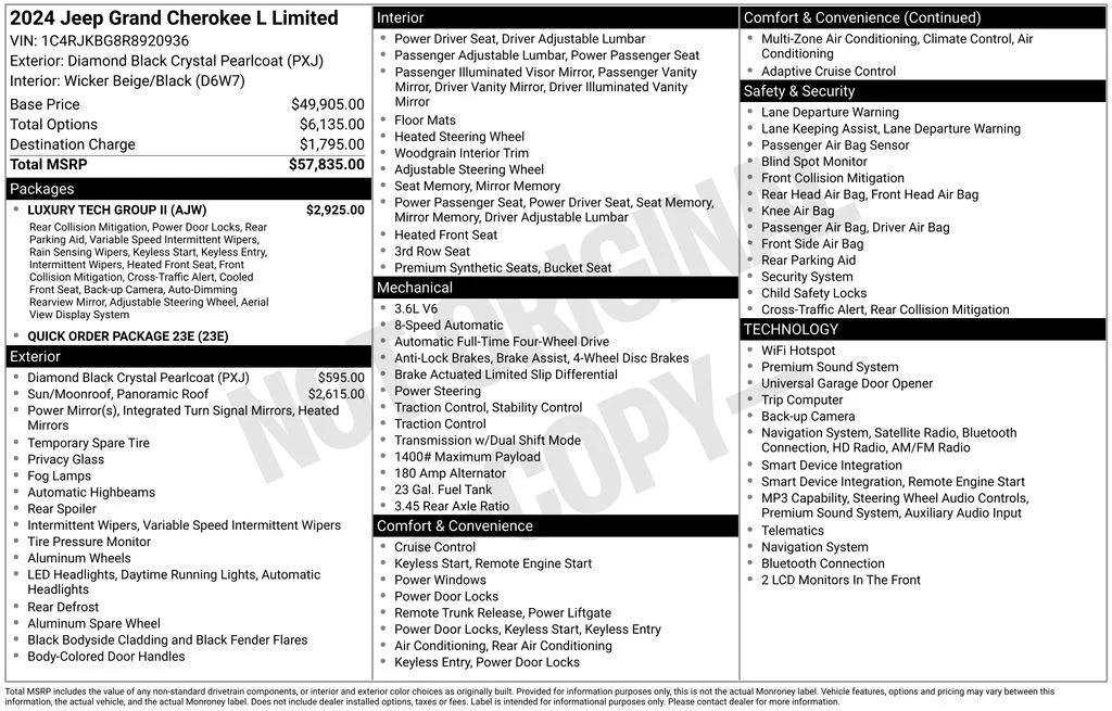 jeep grand cherokee l 2024 1C4RJKBG8R8920936 image jeep grand cherokee l 2024 1C4RJKBG8R8920936 image